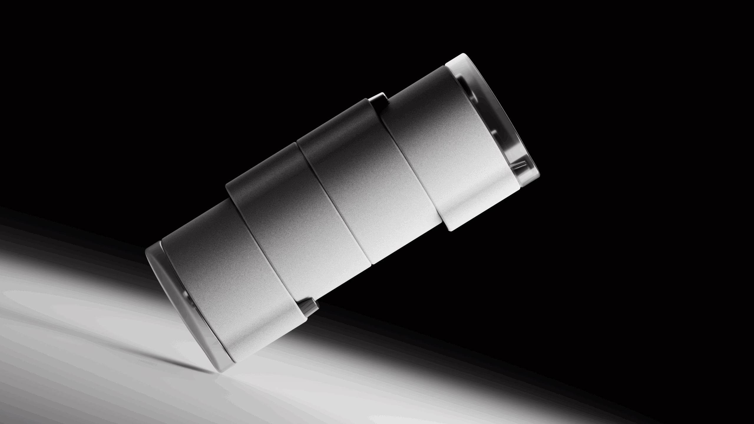 Giocuosa, four modules stacked into a single tube