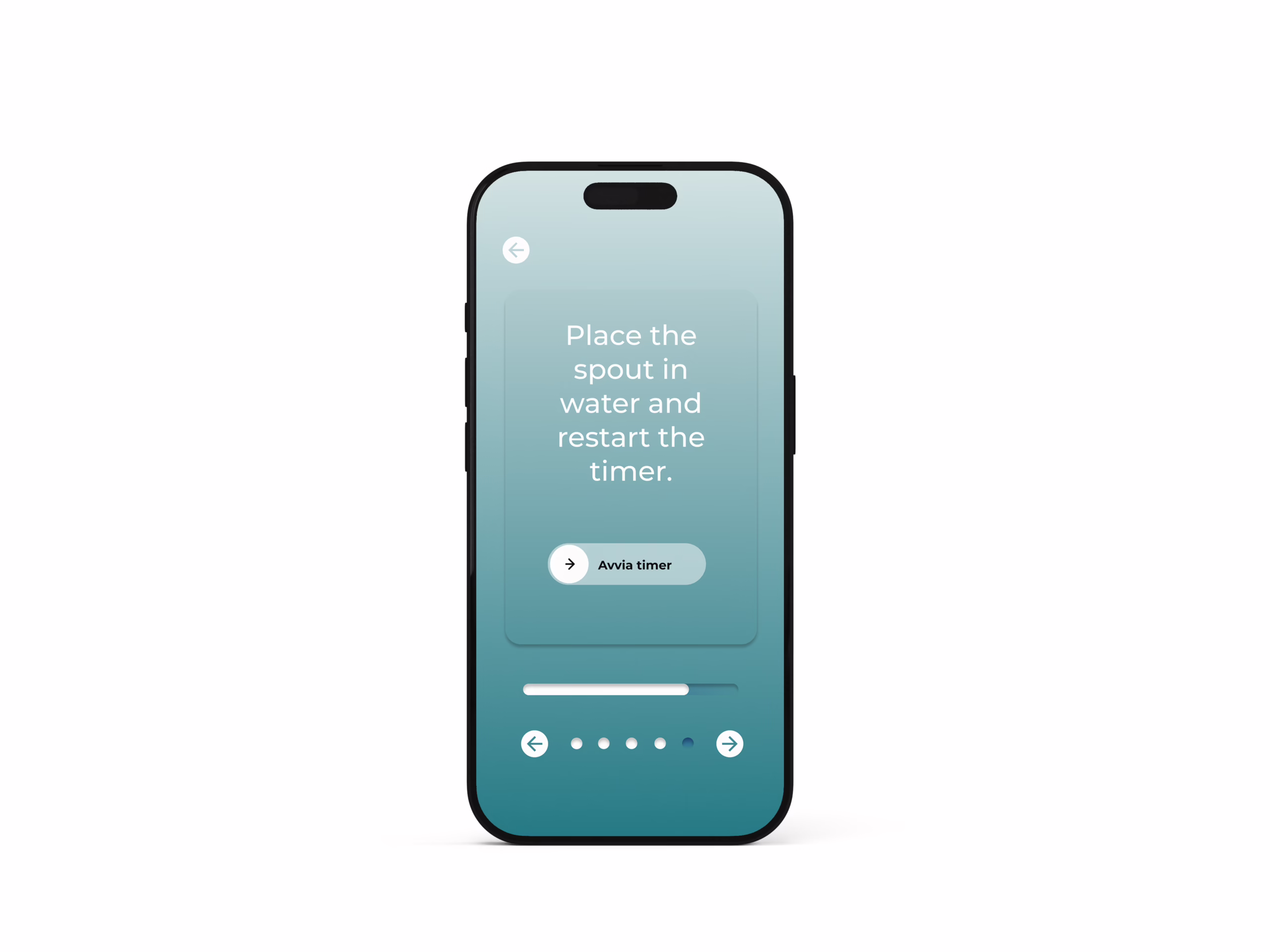 App screen: 30-minute timer