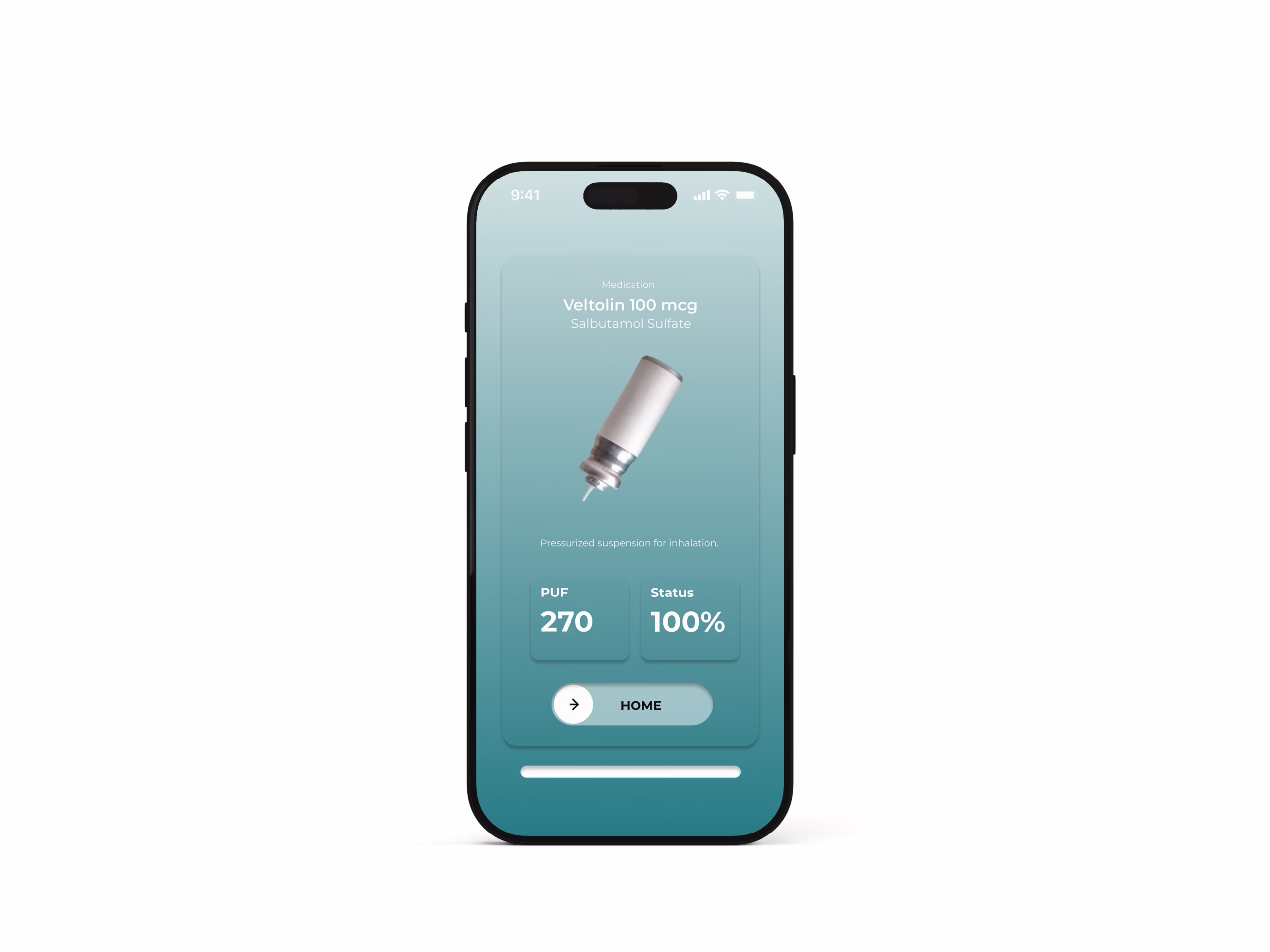 App screen: dose setup