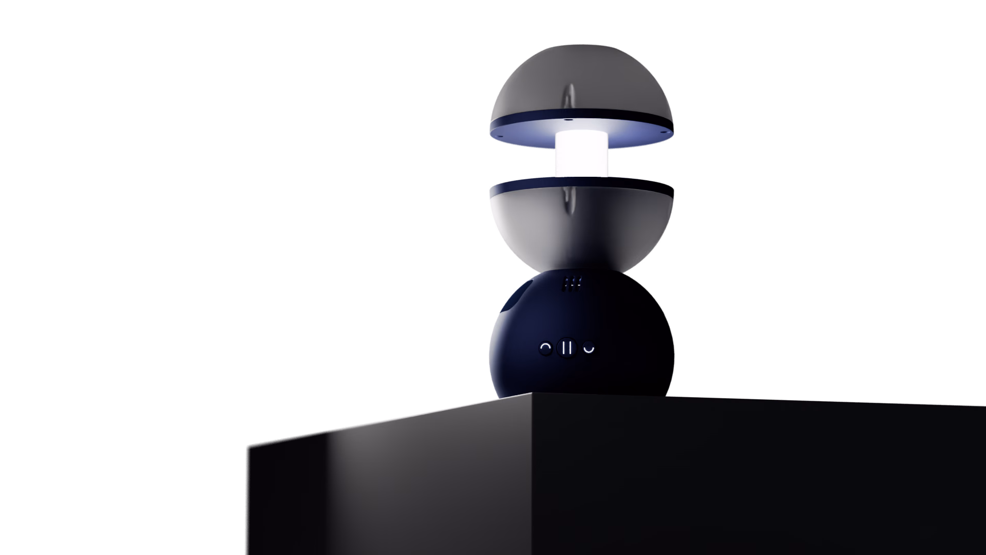 Otto open, only the central cylinder lit