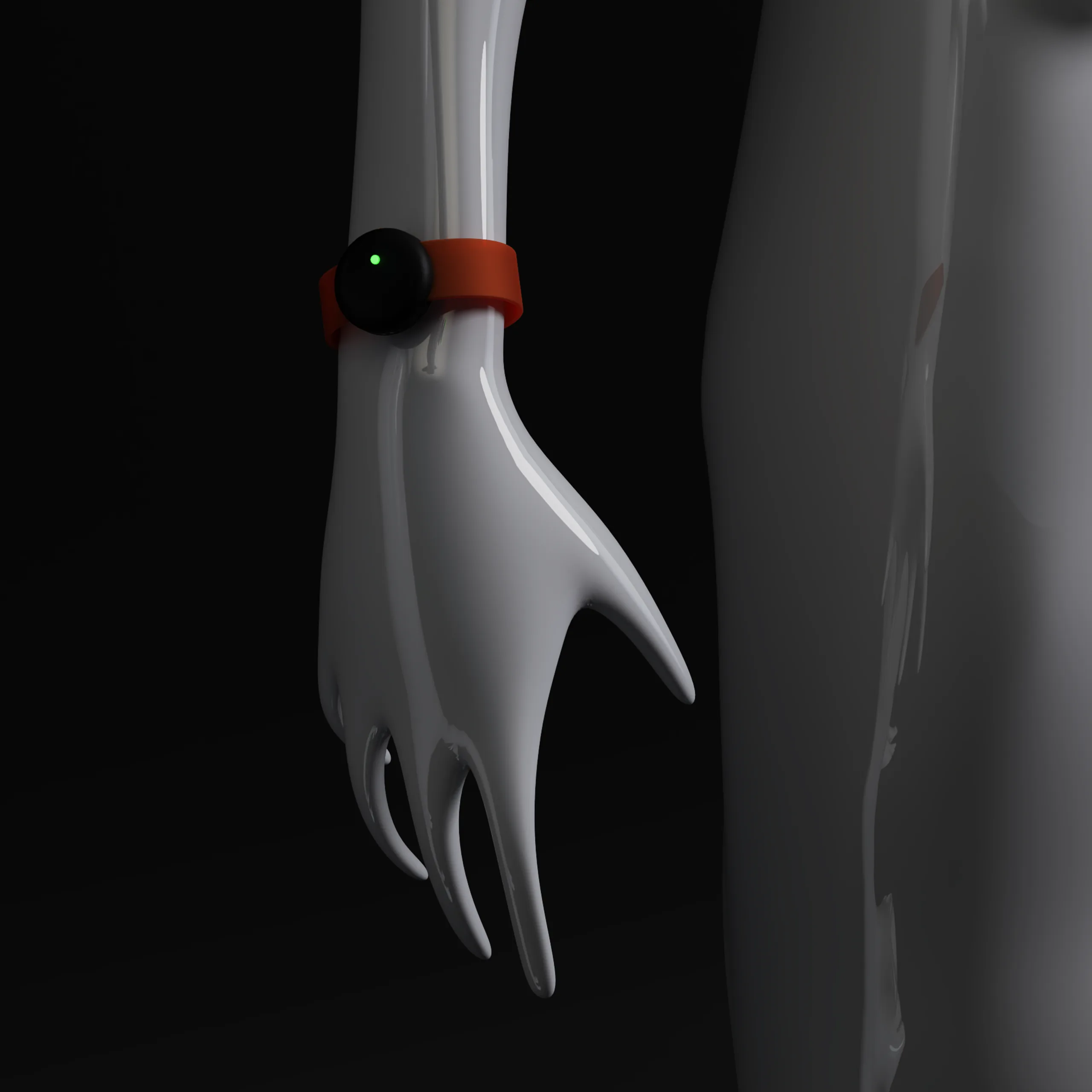 ResQ.Vital on the wrist, seen from the side